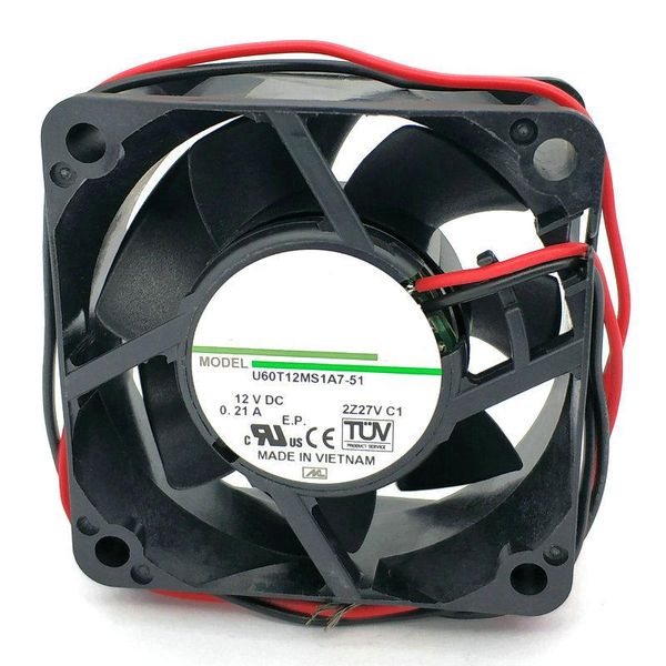 Almofadas u60t12ms1a751 60x60x25mm 6cm DC12V 0,21A 2 linhas de resfriamento HZDO NDC