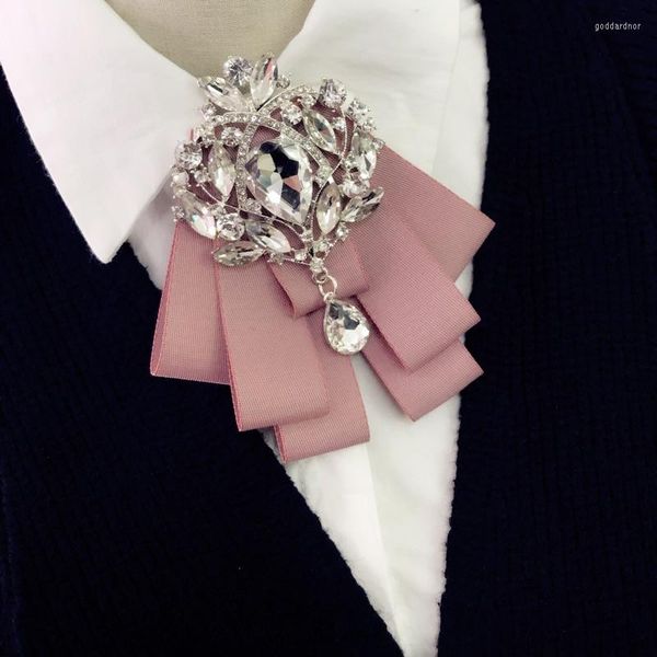 Papillon Luxury Women Wedding Banquet Party Neckline Cravatta Uomo Regolabile Elastic Band Strap Cravatta Sposo Bling Strass Chic Bowtie