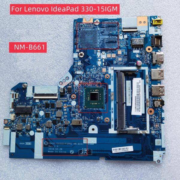 Scheda madre per lenovo IdeaPad 33015igm Laptop Madono NMB661 con CPU N4000 / N4100 / N5000 DDR4 100% completamente testato