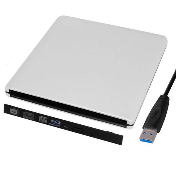 Azionamenti da 9,0 mm/9,5 mm in USB 3.0 SATA Interfaccia Laptop Notebook DVD RW BluRay Burner Drive Case Extern Accendi Caddy
