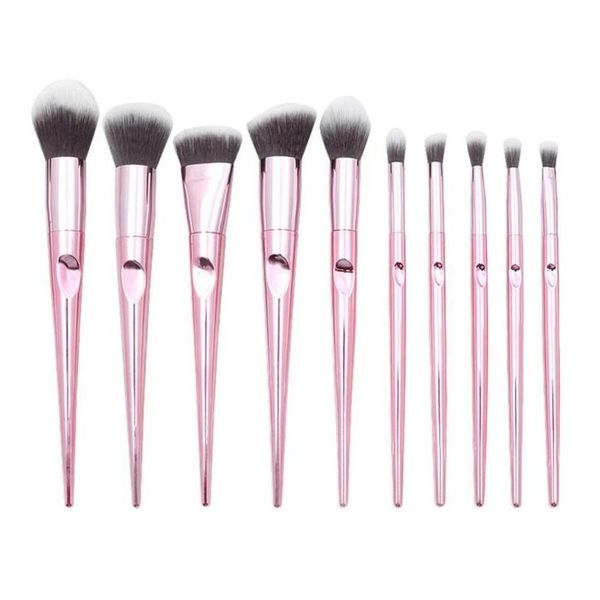 Make-up-Pinsel 10 Stück Wet And Wild Series Pinsel Hand Daumen Griff Set Beauty Tools Foundation Mtifunction Drop Lieferung Gesundheitszugang Dh7Ws