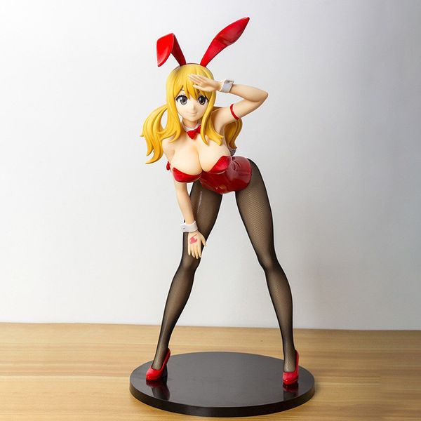 Komik Oyuncaklar Ücretsiz Peri Kuyruk Lucy Heartfilia Bunny Ver. B tarzı 1/4 ölçekli PVC aksiyon figürü anime seksi figür modeli oyuncaklar bebek g