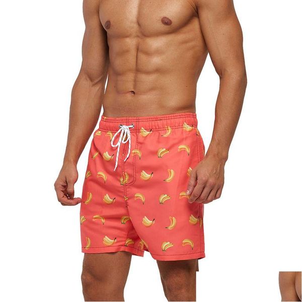 Shorts masculinos designer de gesto de natação rápido seco com linear bolsos de malha listra mensual casual tronco de natação Drop entrega dhdbq