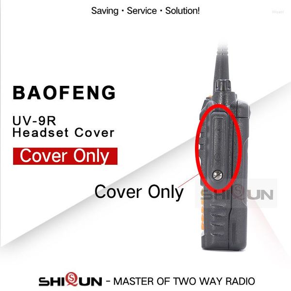 Walkie Talkie Baofeng Radio Acessory UV-9R Pro capa de fone de ouvido mais Mic Jack apenas UV-XR UV-5R WP UV-5S