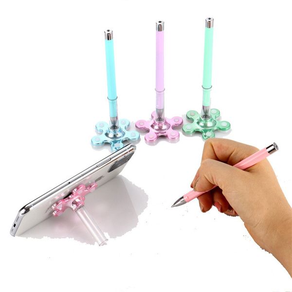 200Pcs Kreative Sucker Handy Ständer Halter Stift Schreibtisch Stift Einfache Büro Multi-funktionale Stift Für Party kinder geburtstag