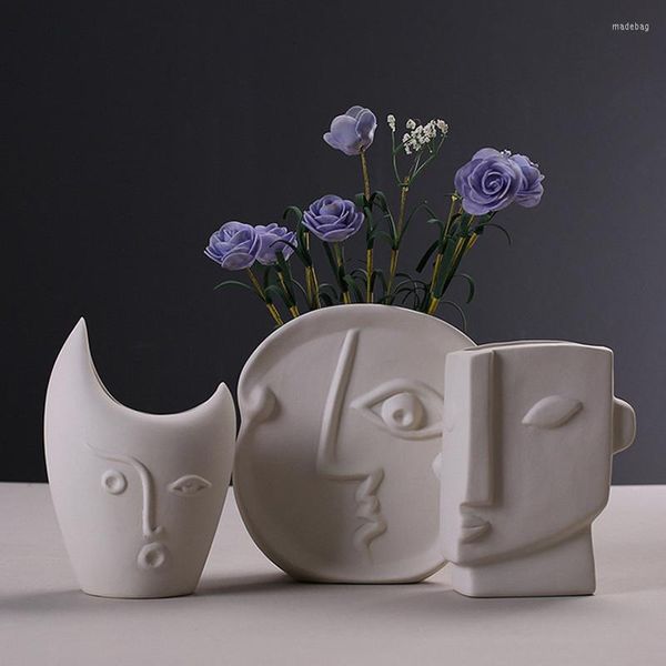 Вазы Скандинавские инспирации творческая керамика минималистская ваза сушено