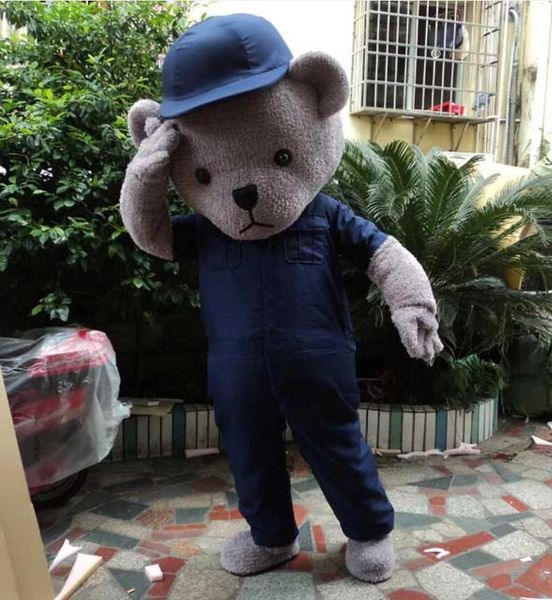 2023 brande new Mascot Teddy Bear Mascot Costume Teddy Costume Adulto Fancy Dress Abbigliamento mascotte lol Suit Funny Animal Bear Costume