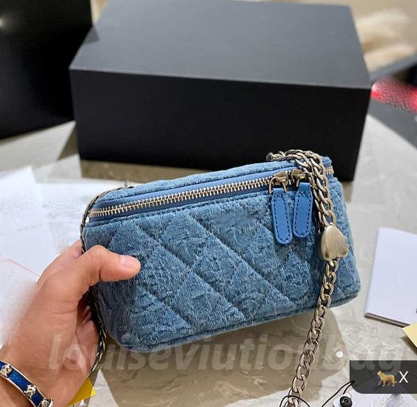 Umhängetaschen Damen Umhängetaschen Handtaschen Designer Luxus Mini Tragbare Kosmetik Lippenstift Schaffell Schwarz Damen Mode Kleine Geldbörsen Goldene Kette Cowboy Stroh