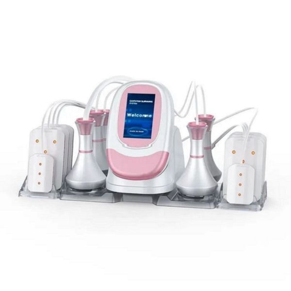 2023 Portátil 80k Cavitação RF Vacuum Burning Anti -Celulite Massager Body Sculpting Machine com 8 almofadas a laser