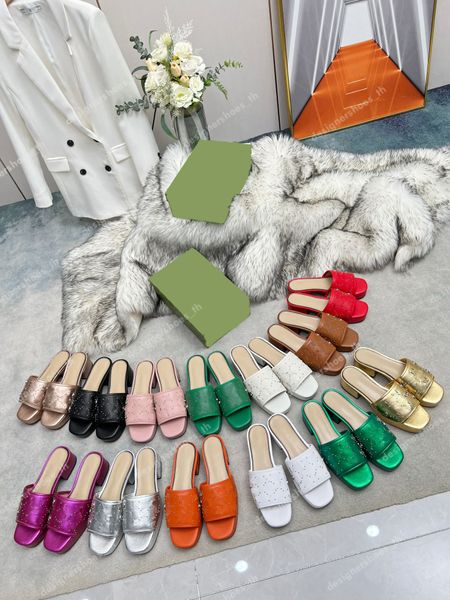 Designer-Hausschuhe für Damen, Plateau-Nieten-Sandale, ineinandergreifende, verzierte Pantoletten, Knöchelriemen, klobige Absätze, Mini-Doppel-wasserdichte Schuhe
