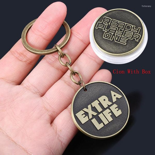 Клавки SG Game Coin Badge Bulchain Extra Life Sepie Cosplay Souvenir Souvenir Keyring для мужчин украшения