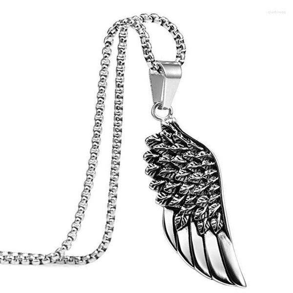 Ketten Collares Punk Vintage Haken Kreuz Blatt Fisch Herz Feder Engel Flügel Lange Kette Schlüsselbein Männer Halskette Für Frauen Schmuck