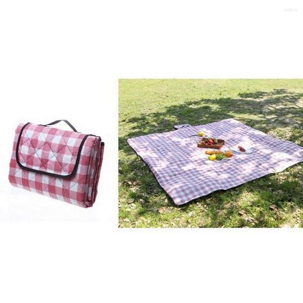 Tappeti 200x200cm Tappetino da campeggio Plaid Materasso pieghevole Colore fresco Coperta da picnic da spiaggia impermeabile esterna per multiplayer