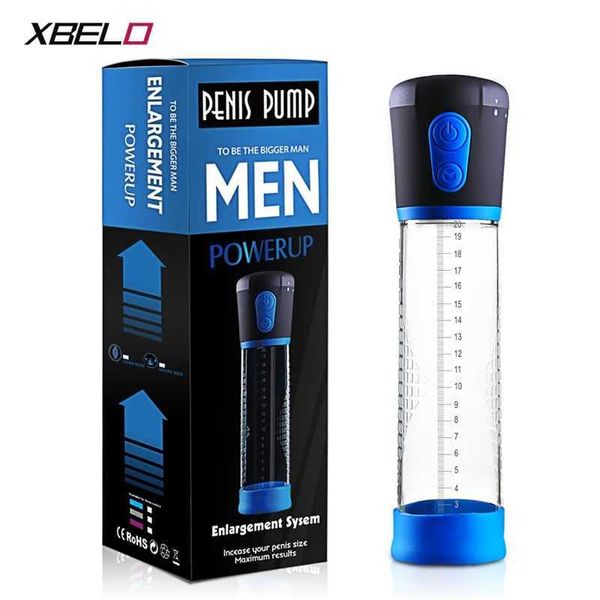 Sex Toy Massager Electric Penis Pump Toys for Men Masturbatore maschile Ingrandimento del pene Enhancer Massager