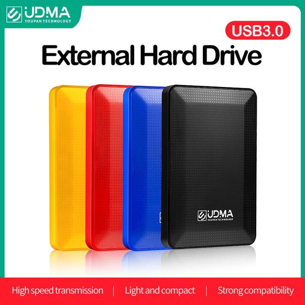 Приводы UDMA USB 3.0 Внешний жесткий дисковый диск 2TB 500G Disco Duro DXERNO 1TB HDD USB Оригинальное устройство хранения милый USB Flash Drive 750GB