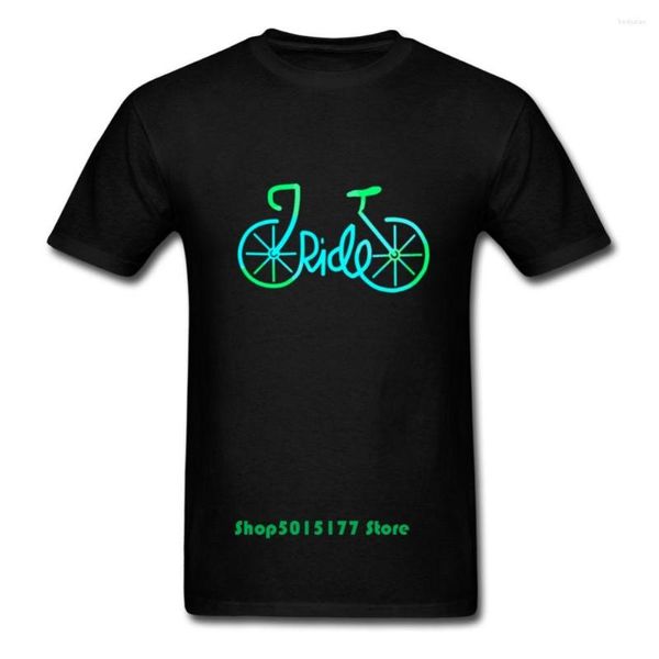 Herren-T-Shirts Ride Biker 3D-Designs T-Shirt Markendesigner fluoreszierendes Blau Genießen Sie das Shirt Männer Radfahren Geschenk T-Shirt BMX T-Shirt