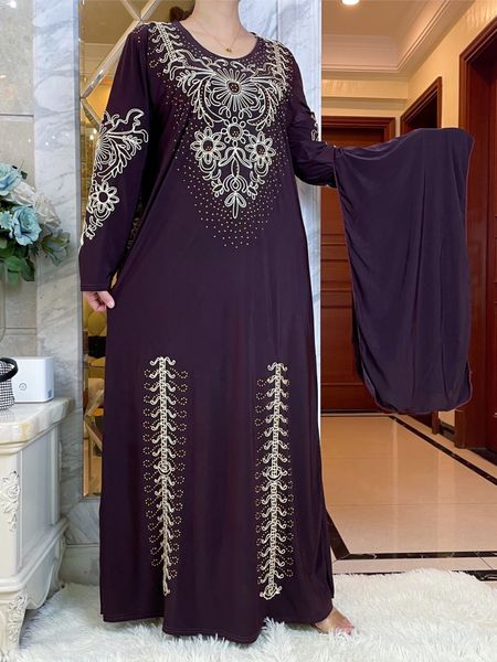 Etnik Giyim Müslüman Afrika Orta Doğu Abaya Kadın Kaftan Buz İpek Kumaş Makalesi İşlemeli Maxi Uzun Kollu Elbise İslami Giyim 230529