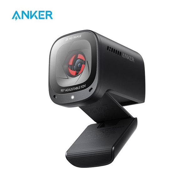 Webcams Anker PowerConf C200 2K Webcam für Laptop Computer Mini USB Webkamera Rauschstörung Stereo -Mikrofone Web Cam