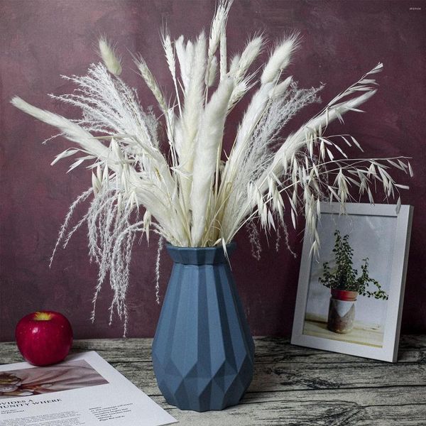 Flores decorativas 36pcnatural seco pampa gramado decoração de decoração cauda de phragmites fofos de trigo de trigo boho estilo bouquet