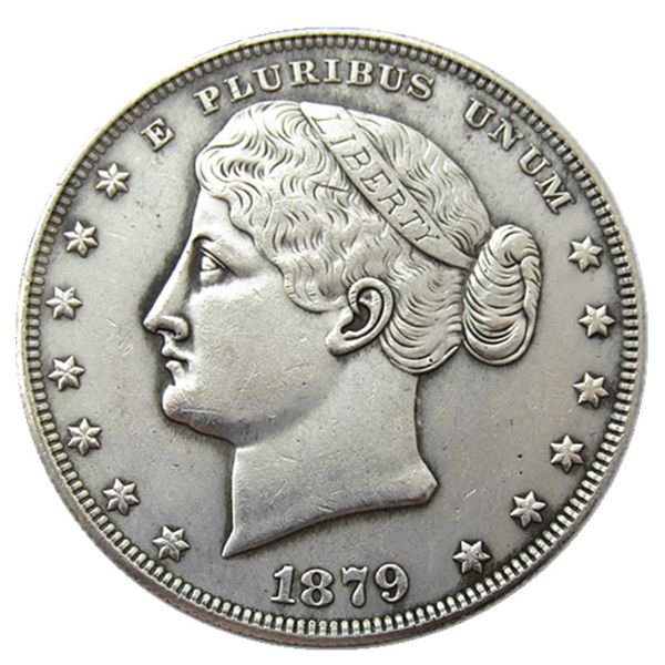 USA 1879 Hair in Burn Dollar Patterns Серебряная покрытая копия монета