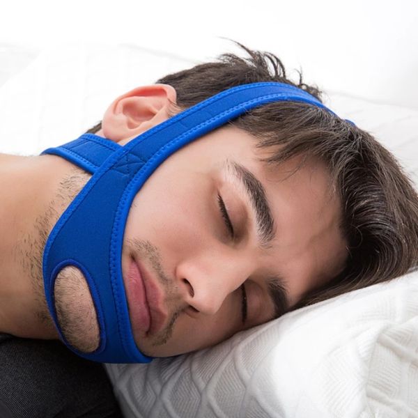 Tappo per russare Soluzione per mascella anti apnea Supporto per il sonno Cintura per apnea Strumento per la cura del sonno regolabile