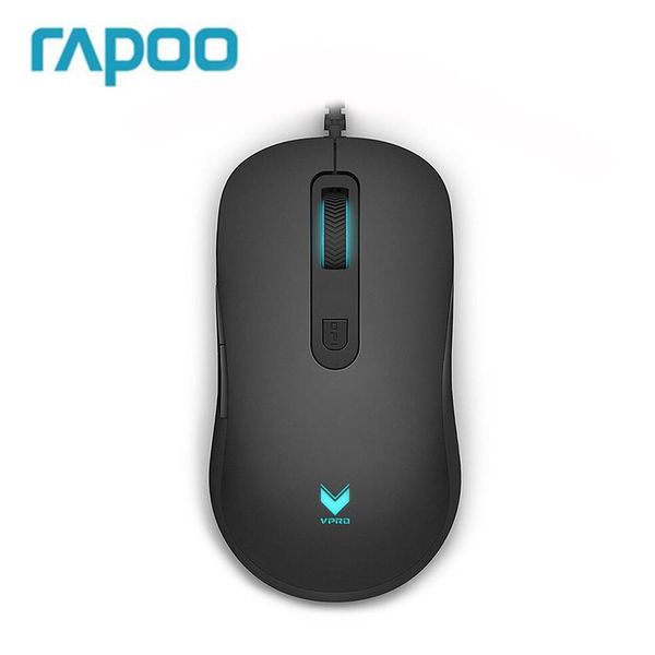 Mouse Rapoo V22 Mouse da gioco programmabile 3000 DPI 7 pulsanti Mouse ottico cablato USB retroilluminato per PC Computer portatile