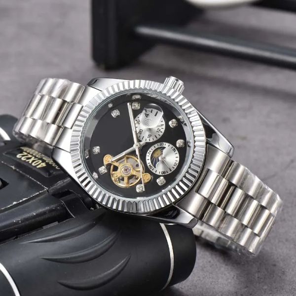 2023 New Wrist Watches Mens relógios todos os discos funcionam de máquinas automáticas assistir de alta qualidade Luxo R relógio de marca de moda Bracelete de moda relógios