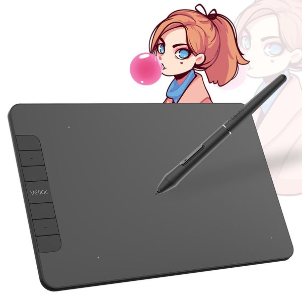 Планшеты Veikk VK640 6x4 дюймов графический планшет для рисования написания OSU Game 8192 Уровень Batteryfree Pen Digital Tablet Windows Android Mac