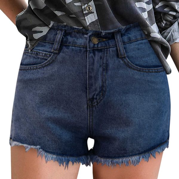 Damen-Shorts, Denim-Loch, abgenutzt und zerrissen, Sommer-Damen-Shorts, Unterhose, alte, abgeschnittene Denim-Jeans, Pantalones De Mujer P230530