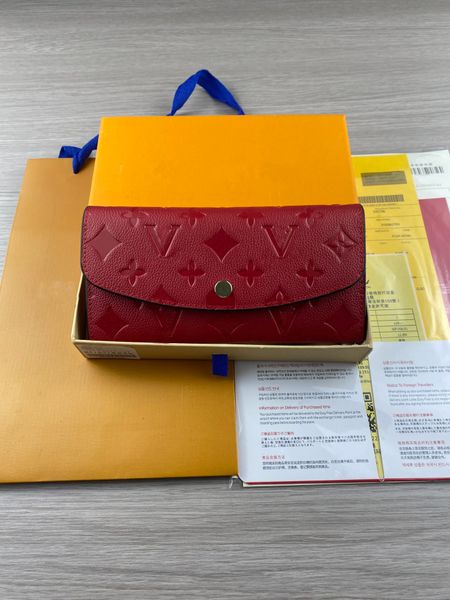 2023 Luxurys Designer Mode Echtes Leder Falten Brieftasche Niedliche Geldbörse Damen Kreditkarteninhaber Top Qualität mit Box