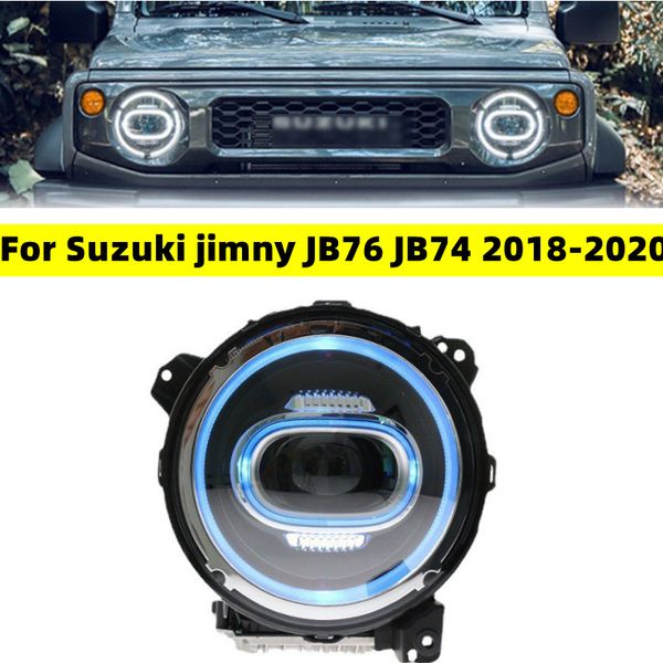 Scheinwerfer Für Suzuki Jimny JB76 JB74 20 18-20 20 Kopf Lichter Blau DRL Ersatz DRL Tagfahrlicht Leuchtturm projektor Facelift