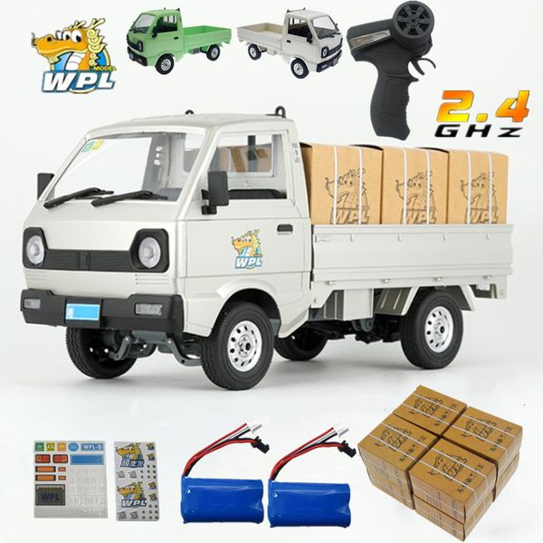 Atualização elétrica de carro RC WPL D12 2WD RC Toys AR 1000mAh Bateria de lítio de alto desempenho 260 Drift para meninos presentes 230529