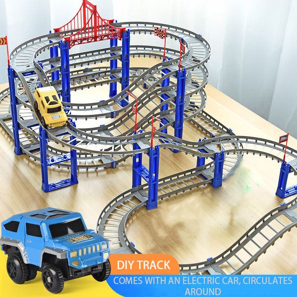 Electric RC Araç Yarışı Pistleri Erkekler için İnşaat Oluşturuyor Esnek Track Aracı Uygun Doğum Günü Hediyesi Çocuklar 3 ila 9 230529