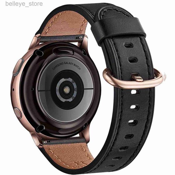 Другие часы Ремешок 20 мм для Amazfit GTS 2/3/4 Кожаный ремешок для Samsung Galaxy 5/pro Gear S2 Ремешок для часов для Huawei GT 2e Galaxy Watch 4 Classic J230529