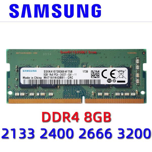Rams Samsung Laptop DDR4 RAM 8GB PC4 2133MHZ 2400 МГц 2666 МГц 3200 МГц 2400T 2133P 2666V 3200AA SODIMM WEMMIP