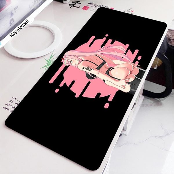 Pads computador mouse pad anime menina kawaii acessório de jogo mousepad abstrato grande tamanho mousemat gamer borracha antiderrapante tapete inferior