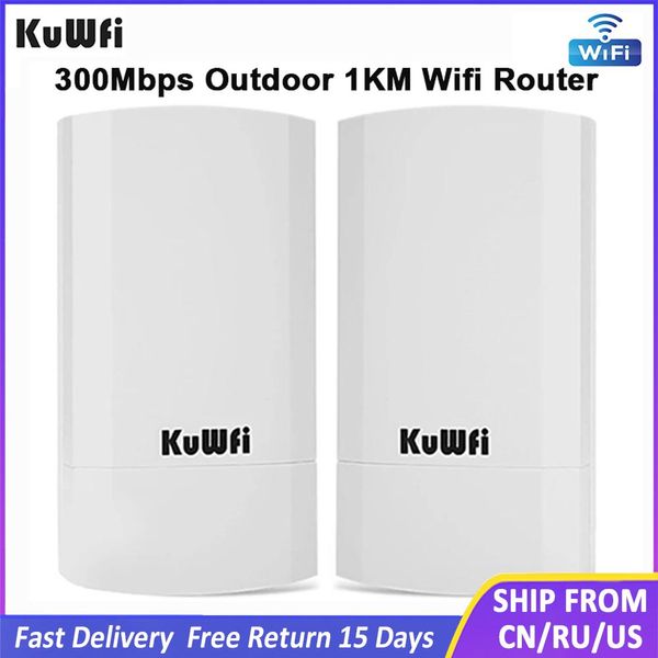 Router Kuwfi Outdoor WiFi Bridge Router 1 km 300 Mbit / s