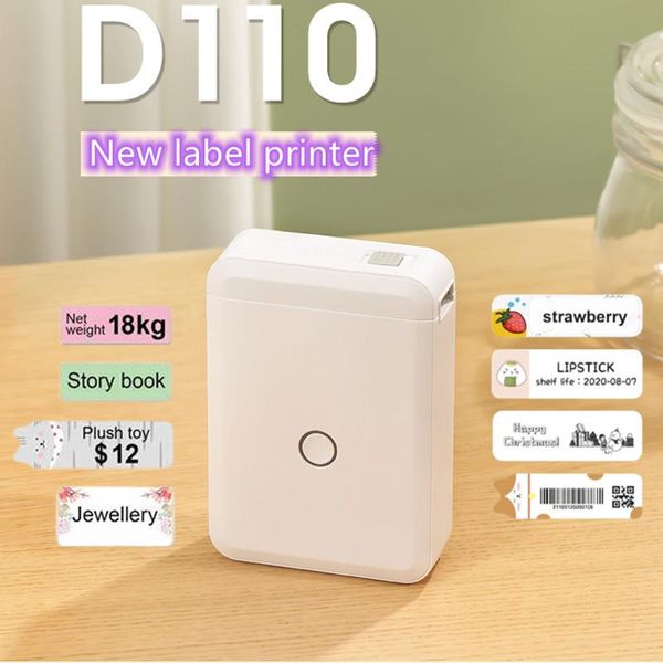 Принтеры Niimbot D110 Mini Portable Thermal Label Printer Hangul Bluetooth -метка