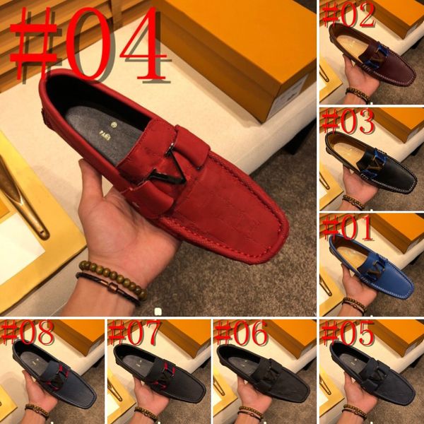 81 Model Moda Men mocassins Designer Sapatos de couro genuíno