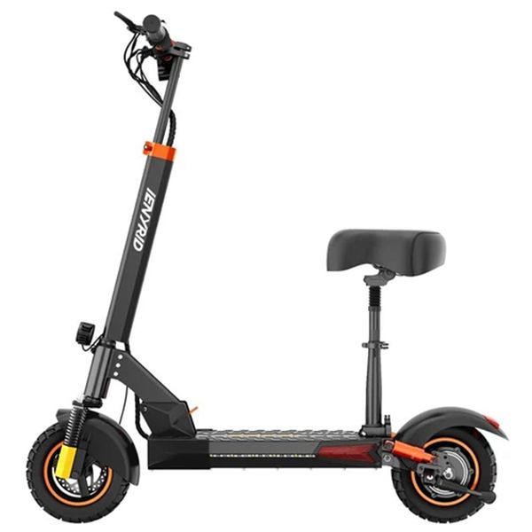 Ienyrid M4 Pro S+ Electric Scooter 10 дюймов от дорожных шин 800 Вт двигатель 28 миль в час максимальной скорости 48 В 10AH Аккумуляторная батарея за 15,5-22 миль пробег 330 фунтов с помощью сиденья - черный