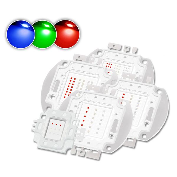 Hochleistungs-COB-LED-Chip, LED-Perlen, Lichtquelle, 30 MIL, 35 MIL, 45 MIL, 10–50 W, 100 W, Diode, mehrfarbig, RGB, Rot, Grün, Blau, Gelb, Vollfarb-Birne, Lampenperlen für DIY oemled