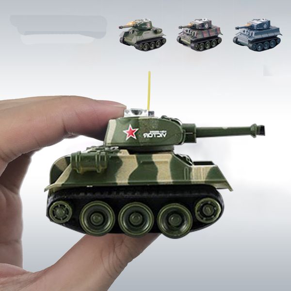 Modelo de tanque RC de mini -tigre fofo imite escala de radiote de controle de rádio remoto tanque de rádio controlado tanque de brinquedos eletrônicos para crianças
