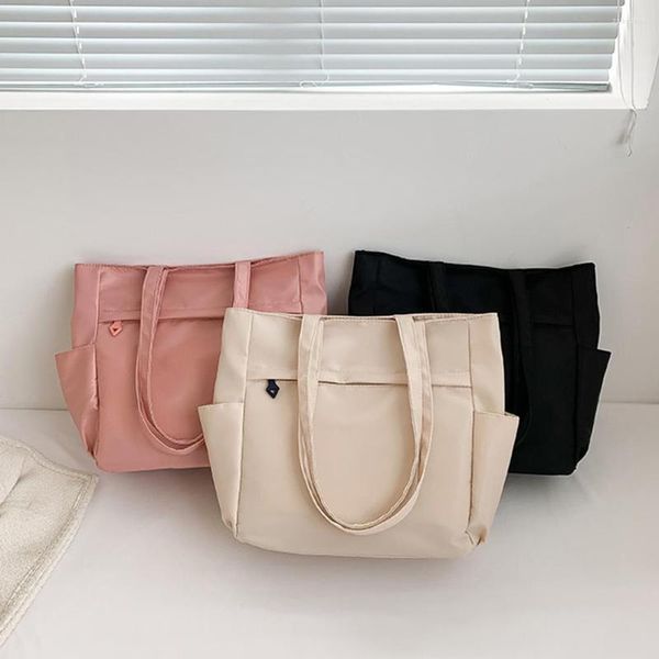 Abendtaschen 2023 Mädchen Handtaschen Große Kapazität Mode Frauen Top-Griff Tasche Rosa Einfache Casual Clutch Tragbare Multi-Taschen Reisetasche