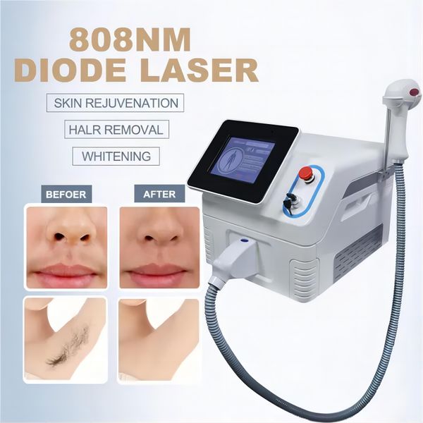 Diode Laser Machine épilation au laser rajeunissement de la peau 3 longueur d'onde 755nm 808nm 1064nm équipement de beauté