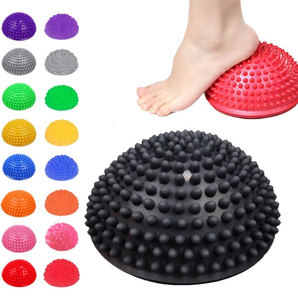 Bolas de fitness Bolas de massagem inflável de ioga PVC Half Sphere Fitball Women Childra