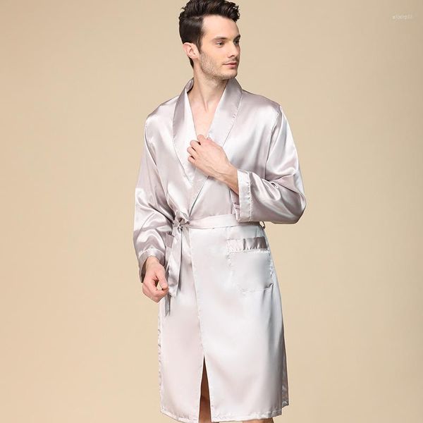 Men's Sleepwear Men 2PCS Robe Nightgown Conjunto Sexy Bathrobe Shorts Verão Summer Setin Setin Setin Home Wear Loungewear