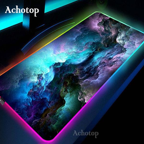 Pads spac gaming mousepad rgb mouse pad gamer computer moquette rgb madoratura retroillumina pad mousepad xxl per tastiera tastiera tastiera da scrivania