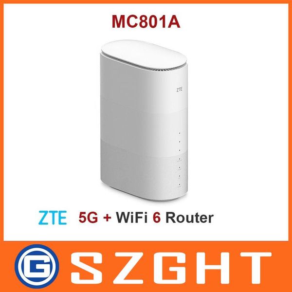 Routers Neue ZTE MC801A CPE 5G -Router WiFi 6 SDX55 NSA+SA N78/79/41/1/28 802.11AX WiFi Modem Router 4G/5G WiFi Router SIM -Karte SIM -Karte