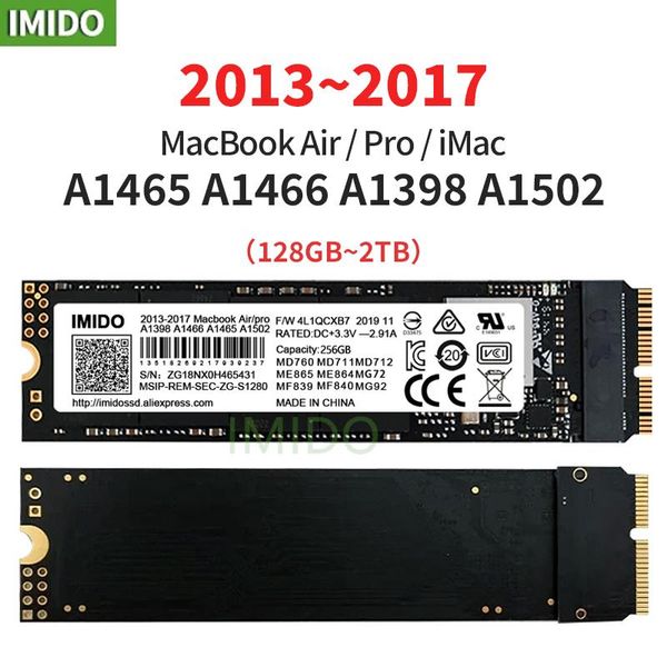 20132015 MacBook Pro A1502 A1398 MacBook Air A1465 A1466 Retina 128GB 256G 512G 1 TB SSD Katı Hal Diski