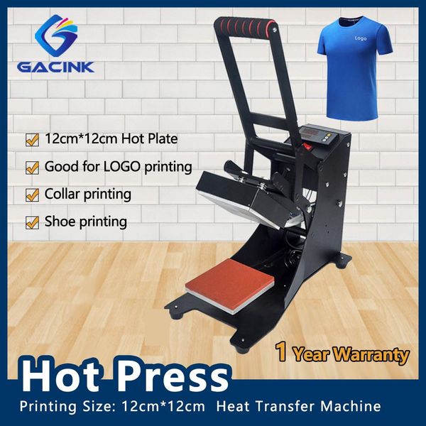 Yazıcılar 12*12cm Isı Transfer Pres Makinesi Isı Pres Pres Yazıcı Makinesi Giysileri Tshirt Baskı Isı Transfer Makinesi Küçük Gövde